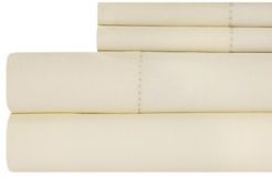 400 Thread Count with Hemstitch 4-pc Solid Full Sheet Set Bedding