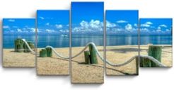 Rope 5 Piece Wrapped Canvas Coastal Wall Art Set, 30" x 60"