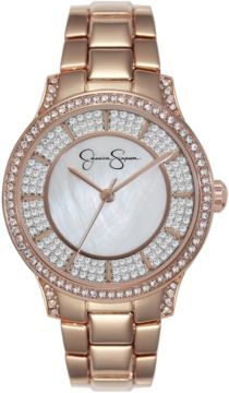 Crystal Encrusted Rose Gold Plated Bracelet Watch 36mm