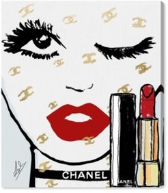 Le Rouge Face Canvas Art, 20" x 24"