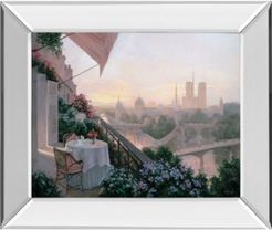 Dinner For Two by Christa Kieffer Mirror Framed Print Wall Art, 22" x 26"