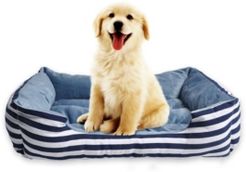 Luxury Embossed Rectangle Large Dog and Pet Bed