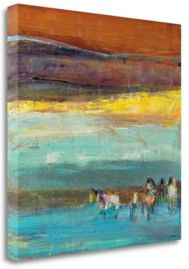 Claire De Lune by Dominique Samyn Fine Art Giclee Print on Gallery Wrap Canvas, 30" x 30"