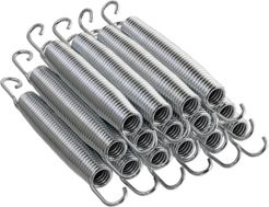 6.5" Trampoline Springs, heavy-duty galvanized, Set of 15