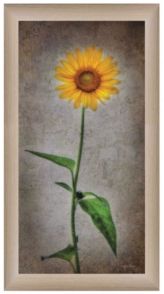Sunflower I By Lori Deiter, Printed Wall Art, Ready to hang, Beige Frame, 12" x 21"
