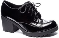 Lisette Black Heel Oxford Loafers Women's Shoes