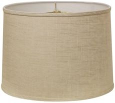 Cloth & Wire Slant Retro Drum Hardback Lampshade with Washer Fitter