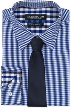 Modern-Fit Dress Shirt and Tie