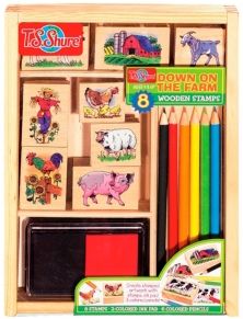 Down On The Farm Wooden Stamp Set