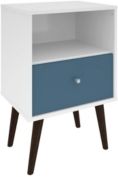 Liberty Mid Century - Modern Nightstand 1.0 with 1 Cubby Space and 1 Drawer