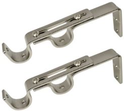 Home Fashions Double Wall Brackets for Rods