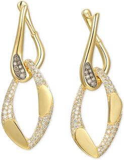 Nude Diamond Chain Link Drop Earrings (2-1/6 ct. t.w.) in 14k Gold
