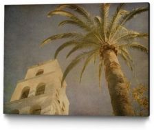 24" x 18" Vintage Like Palm Ii Museum Mounted Canvas Print