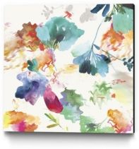 30" x 30" Glitchy Floral I Museum Mounted Canvas Print