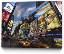36" x 24" Palace Theater Traffic Museum Mounted Canvas Print