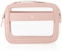 Personalized Small Vegan Leather Travel Cosmetic Case