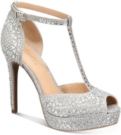 Chace T-Strap Platform Heels, Created for Macy's Women's Shoes