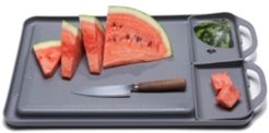 Non-Slip Right Side Removable Compartments Cutting Board and Serving Tray