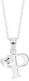 4 Kids Children's Initial Heart Pendant Necklace in Sterling Silver