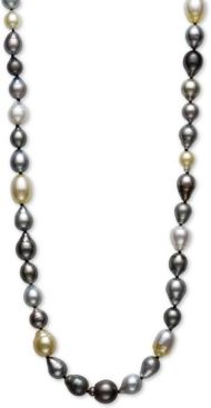 Multicolor Cultured Pearl 34" Strand Necklace