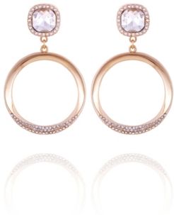 Pave Fire Essential Front Facing Hoop Earring
