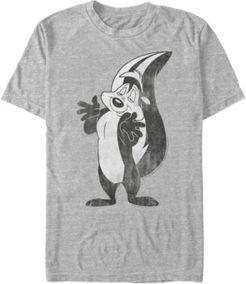 Looney Tunes Men's Pepe La Pew Cute Skunk Short Sleeve T-Shirt