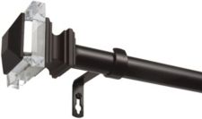 Prism 1" Curtain Rod and Coordinating Finial Set, Adjustable 36"-72"