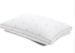 Monogram Logo Firm Support Cotton Pillow, Standard/Queen
