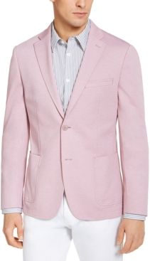 Mens Slim-Fit Knit Sport Coat