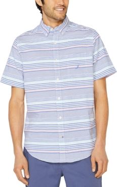 Classic-Fit Seersucker Stripe Shirt