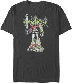 Voltron Defender of the Universe Men's Poster Short Sleeve T-Shirt