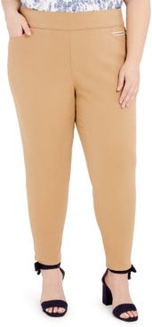 Plus Size Gramercy Sateen Ankle Pants, Created for Macy's