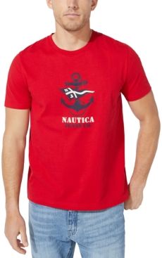 Jeans Co. Men's Anchor & Flag Graphic T-Shirt