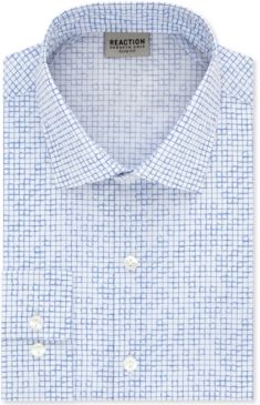 Slim-Fit All Day Flex Performance Stretch Geo-Print Dress Shirt