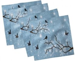 Snowy Trees Set of 4 Napkins, 18" x 18"