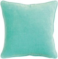 Solid Down Filled Decorative Pillow, 20" x 20"