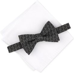 Geo Bow Tie & Solid Pocket Square Set, Created for Macy's