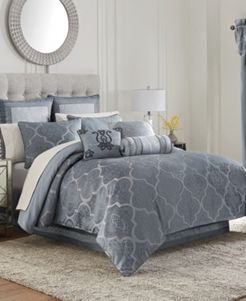 Trento Reversible 4 Piece Comforter Set, King Bedding