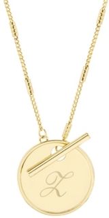 Grace Initial Toggle Necklace