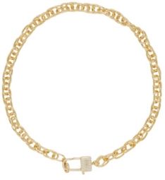 Throw Away the Key Gold - Tone Chain Necklace