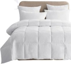 Lightweight White Goose Down & Feather Comforter, King Size