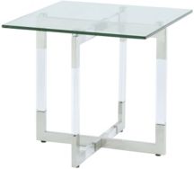 Yasmin Glass and Acrylic Lamp Table