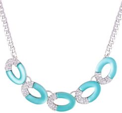 Frosted Lucite Statement Necklace