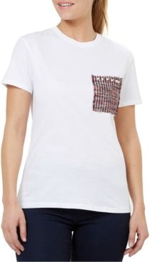 Brocade Pocket Cotton T-Shirt