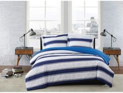 Watkins Stripe 2 Piece Comforter Set, Twin Xl Bedding