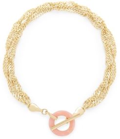 14K Gold Plated Maggie Toggle Bracelet