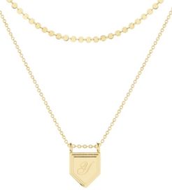 14K Gold Plated Emily Initial Layering Necklace Set