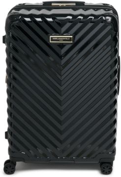 Karl Lagerfeld Chevron 28" Hardside Spinner