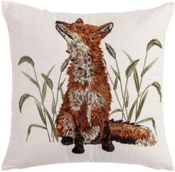 Fox Decorative Pillow, 18" x 18"