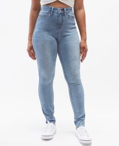 Juniors' Curvy High-Rise Skinny Jeans